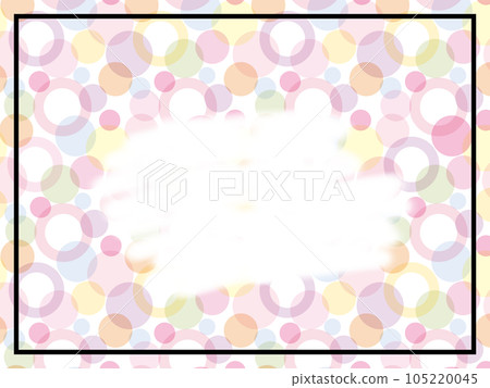 Illustration Polkadot background with white space for words 105220045