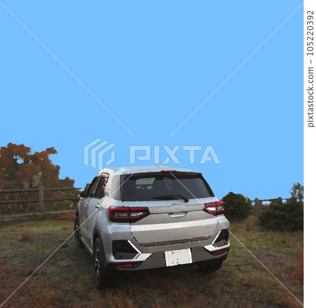 My car parked outdoors in the blue sky 105220392