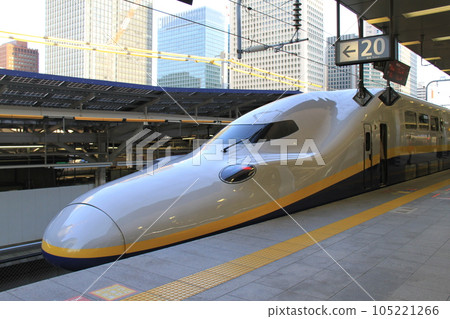 "Shinkansen E4 series train" stopping at Tokyo station "Shinkansen E4 series train" stopping at Tokyo station 105221266
