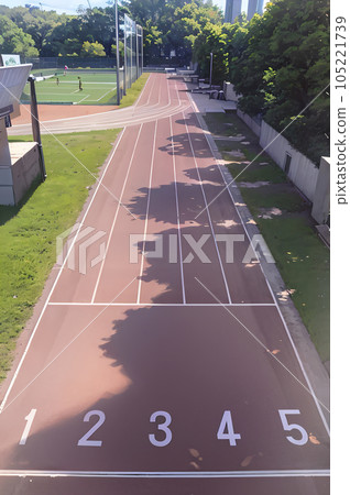 AI image Start line at the stadium AI image Start line at the stadium 105221739