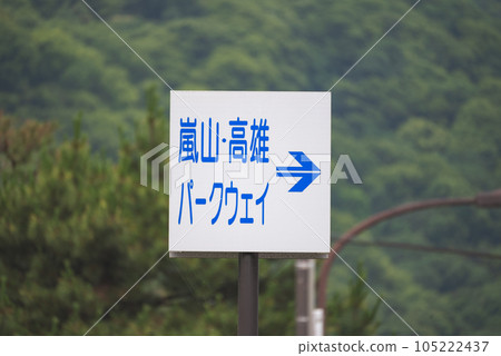 前往京都嵐山途中的路標 105222437