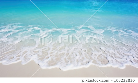 夏天的大海和白色的沙灘 105222830