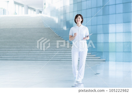 Young nurse working in a hospital 105222982