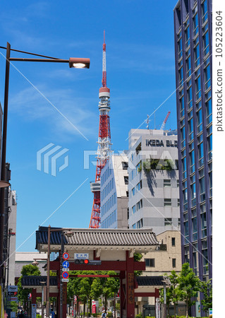 城市景觀 東京芝大門 城市景觀 東京芝大門 105223604