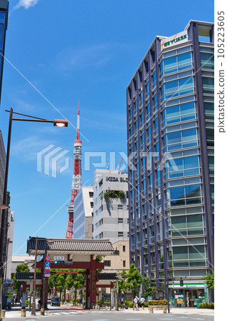 城市景觀 東京芝大門 105223605