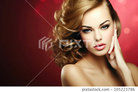 Stunning Beauty Salon Banner. Generative AI Stunning Beauty Salon Banner. Generative AI 105223786