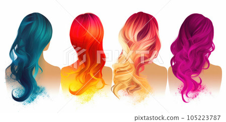 Radiant Hairstyles Banner. Generative AI 105223787