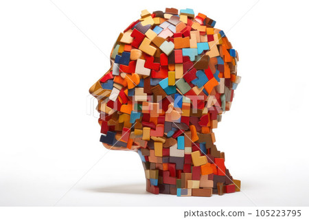Interlocking Thoughts: Puzzle Head. Generative AI Interlocking Thoughts: Puzzle Head. Generative AI 105223795