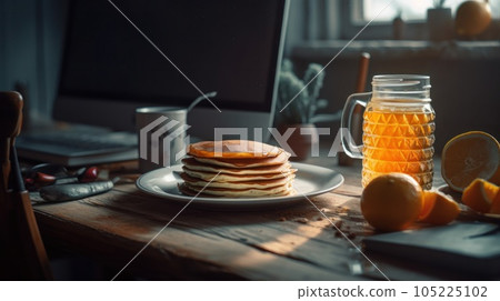 Orange juice with cupcakes Orange juice with cupcakes 105225102