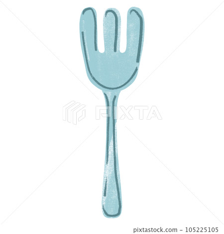 watercolor drawing of fork and knife isolated on white background watercolor drawing of fork and knife isolated on white background 105225105