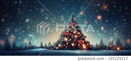Christmas Tree Holiday Background 105225217