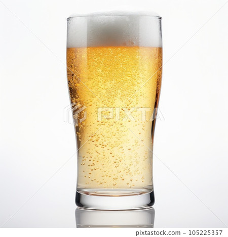 Glass of beer isolated 105225357