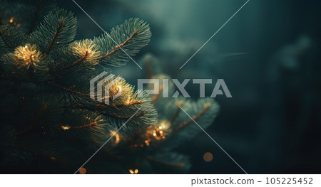 Pine tree Christmas background. 105225452