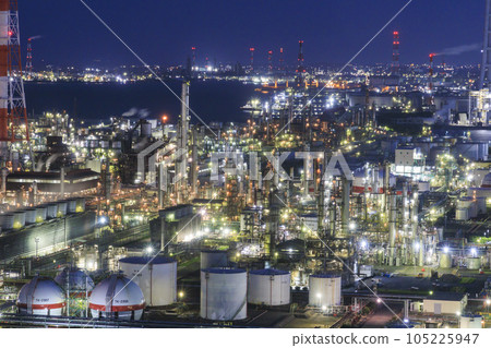 四日市工廠夜景 Umiterasu 14 四日市工廠夜景 Umiterasu 14 105225947
