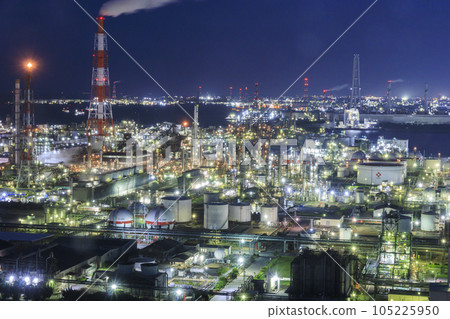 四日市工廠夜景 Umiterasu 14 四日市工廠夜景 Umiterasu 14 105225950