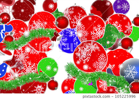 Christmas. Green Christmas tree with lights decorated. Christmas concept. Bright winter holiday composition. Greeting card, banner, poster. Christmas 2023. Christmas banner. XMAS. 105225996