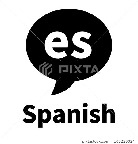 代表語言西班牙語的填充樣式圖標 105226024