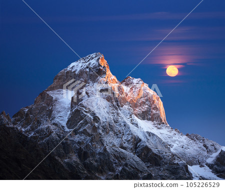 Ushba - the most beautiful peaks of the Caucasus Mountains Ushba - the most beautiful peaks of the Caucasus Mountains 105226529