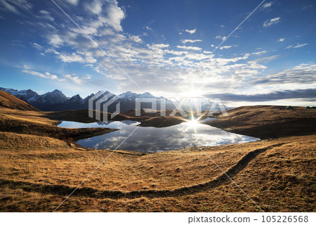 Koruldi - mountain lake in Svaneti Koruldi - mountain lake in Svaneti 105226568