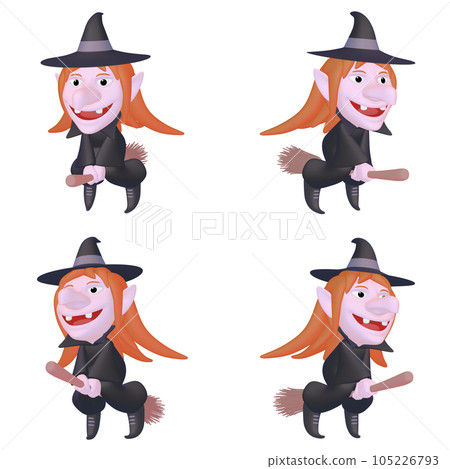 Halloween illustration material Sharp-eyed witch flying in the sky with a magic broom (1) Color variation (1) Four-piece set (1) Halloween illustration material Sharp-eyed witch flying in the sky with a magic broom (1) Color variation (1) Four-piece set (1) 105226793