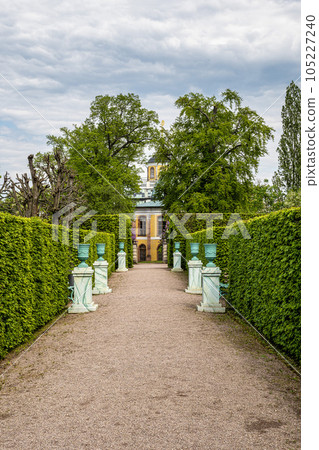 Russian garden in Castle Belvedere near Weimar Thuringia Germany. 105227240