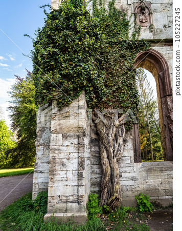 House of the Templers in public park at the river Ilm in Weimar, Thuringia, Germany. House of the Templers in public park at the river Ilm in Weimar, Thuringia, Germany. 105227245