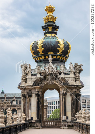 Famous Zwinger palace, Dresdner Zwinger Art Gallery of Dresden, Saxrony, Germany. Famous Zwinger palace, Dresdner Zwinger Art Gallery of Dresden, Saxrony, Germany. 105227258