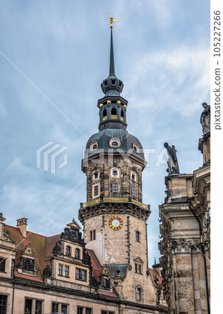 Dresden Castle with Green Vault in the historic center of Dresden, Saxony, Germany. Dresden Castle with Green Vault in the historic center of Dresden, Saxony, Germany. 105227266