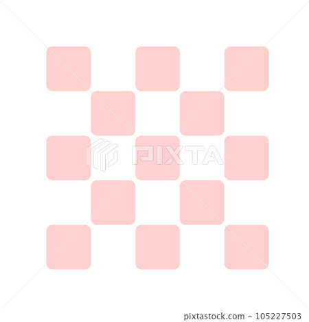 Pink Japanese traditional pattern - Checkered pattern - Cute Japanese modern pattern with slightly rounded corners Pink Japanese traditional pattern - Checkered pattern - Cute Japanese modern pattern with slightly rounded corners 105227503
