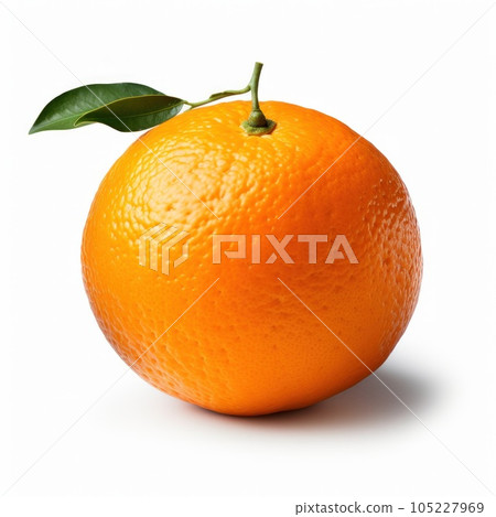 Single mandarine isolated 105227969