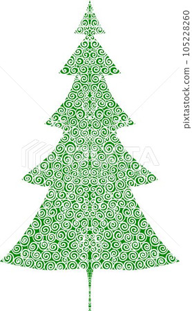 Christmas tree illustration 105228260