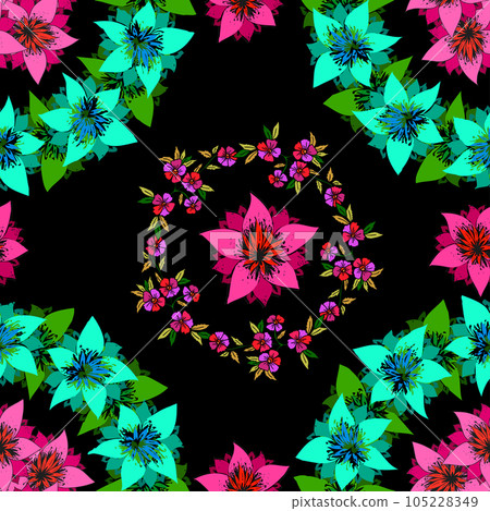Seamless decorative background Seamless decorative background 105228349