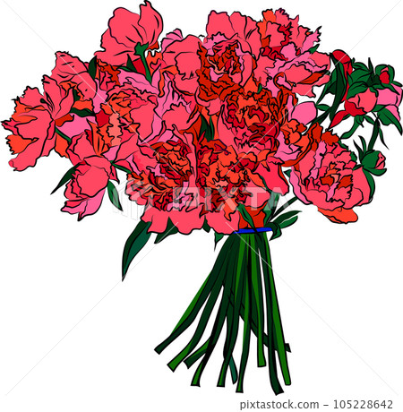 Floral element, vector illustration 105228642