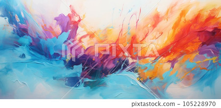 Abstract colorful background. Generative AI 105228970