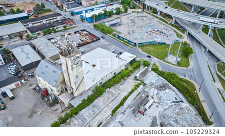 Construction quarry farming industry equipment Louisville aerial near skateboard park Construction quarry farming industry equipment Louisville aerial near skateboard park 105229324