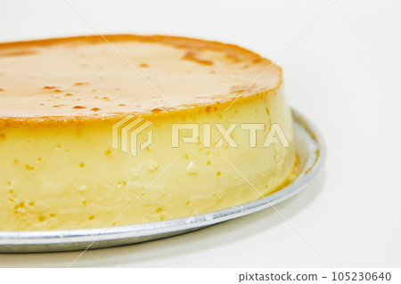 Filipino Leche Flan Cake on White Background Filipino Leche Flan Cake on White Background 105230640
