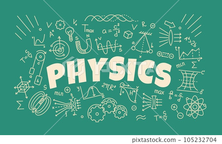 Physics background with formulas and symbols Physics background with formulas and symbols 105232704