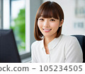 Business woman doing desk work 105234505