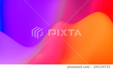 3d render. abstract fantastic background, liquid gradient of paint with internal glow forms hills or peaks like landscape in subsurface scattering material, mat color transitions. Red orange purple 3d render. abstract fantastic background, liquid gradient of paint with internal glow forms hills or peaks like landscape in subsurface scattering material, mat color transitions. Red orange purple 105234735