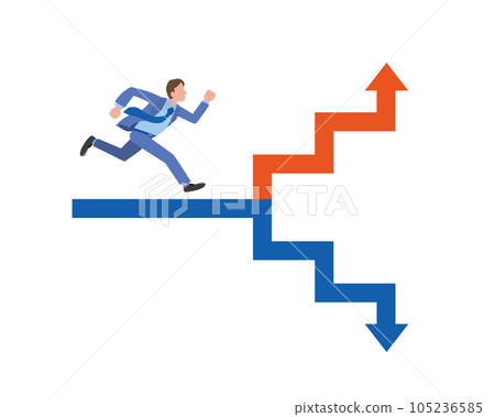 與跑男分手的未來形象插畫 105236585