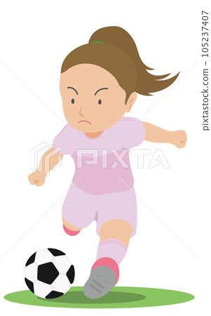 足球射擊婦女 105237407