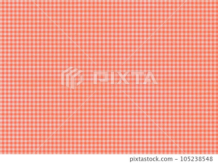 Fine textured gingham check red 105238548