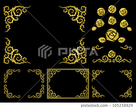 golden thorns frame set 105238929