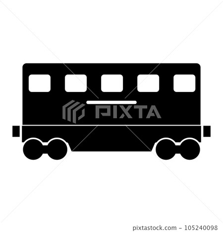 train icon, train carriage vector 105240098