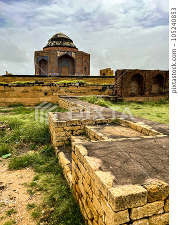 Makli Hill Necropolis in Sindh province, Pakistan. High quality photo Makli Hill Necropolis in Sindh province, Pakistan. High quality photo 105240853
