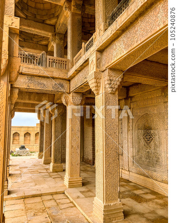 Makli Hill Necropolis in Sindh province, Pakistan. High quality photo 105240876