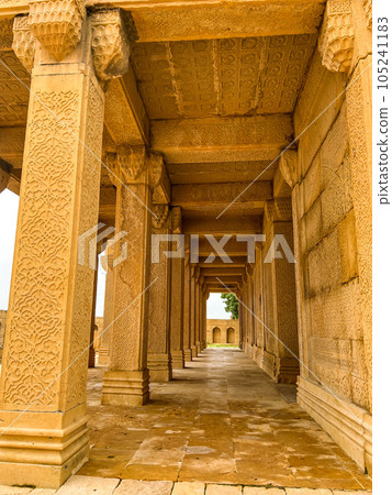 Makli Hill Necropolis in Sindh province, Pakistan. High quality photo 105241183