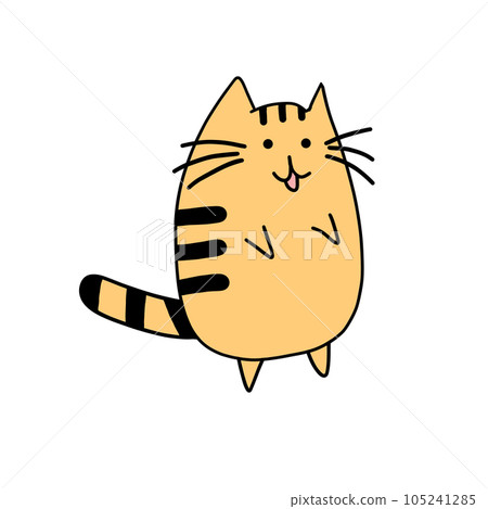cartoon, cat, vector 105241285