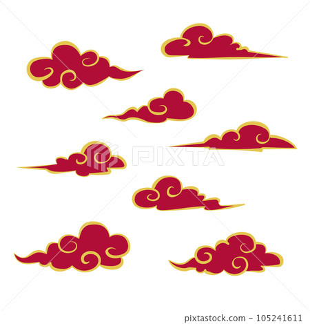 簡約中國風傳統雲彩 105241611