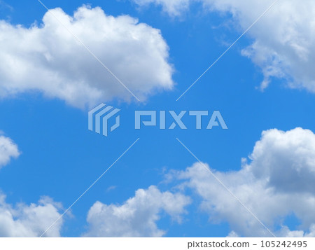 夏天的藍天白雲 夏天的藍天白雲 105242495